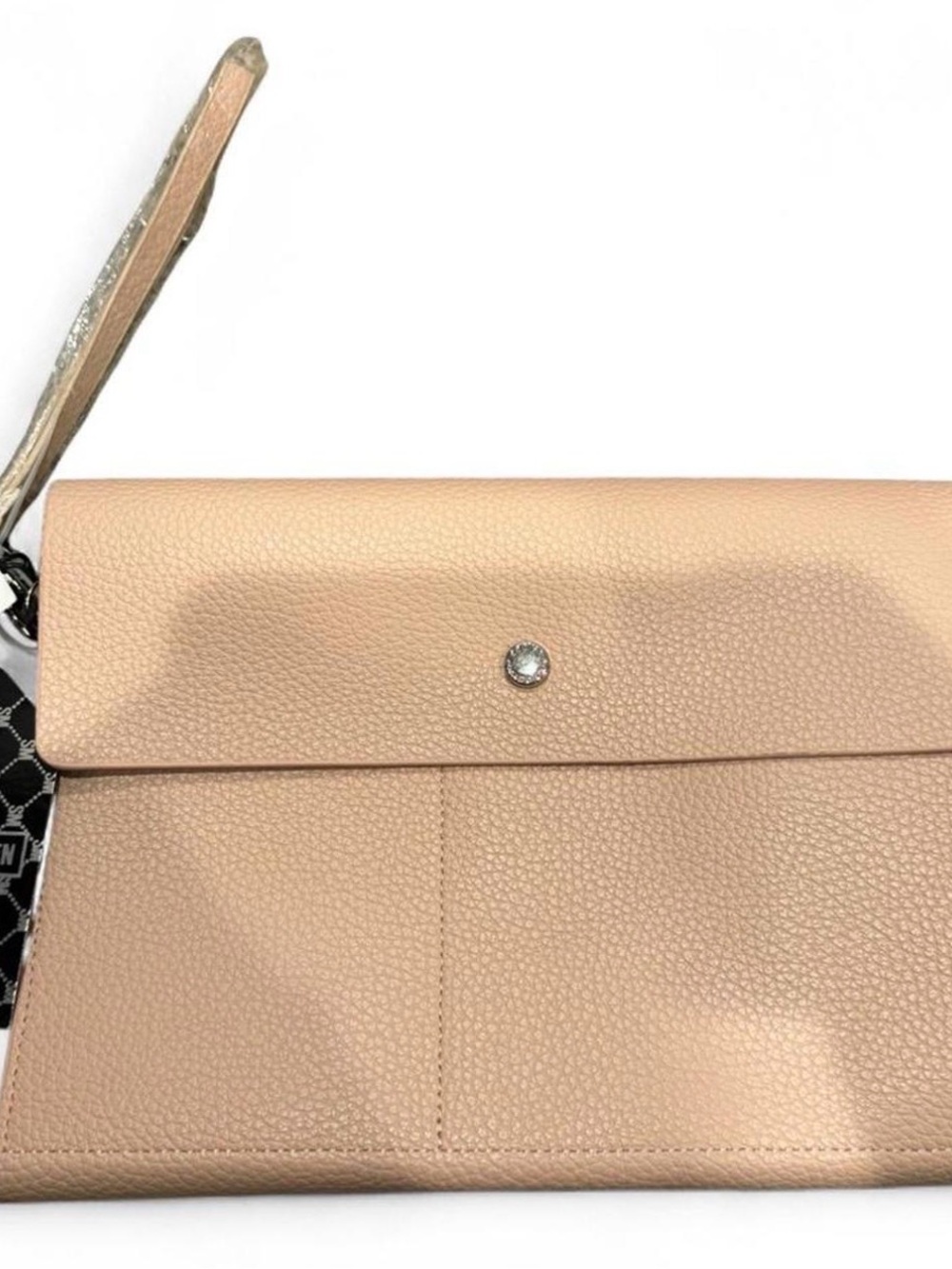 Steve Madden Blush Pink Pebbled Leather Wristlet Clutch